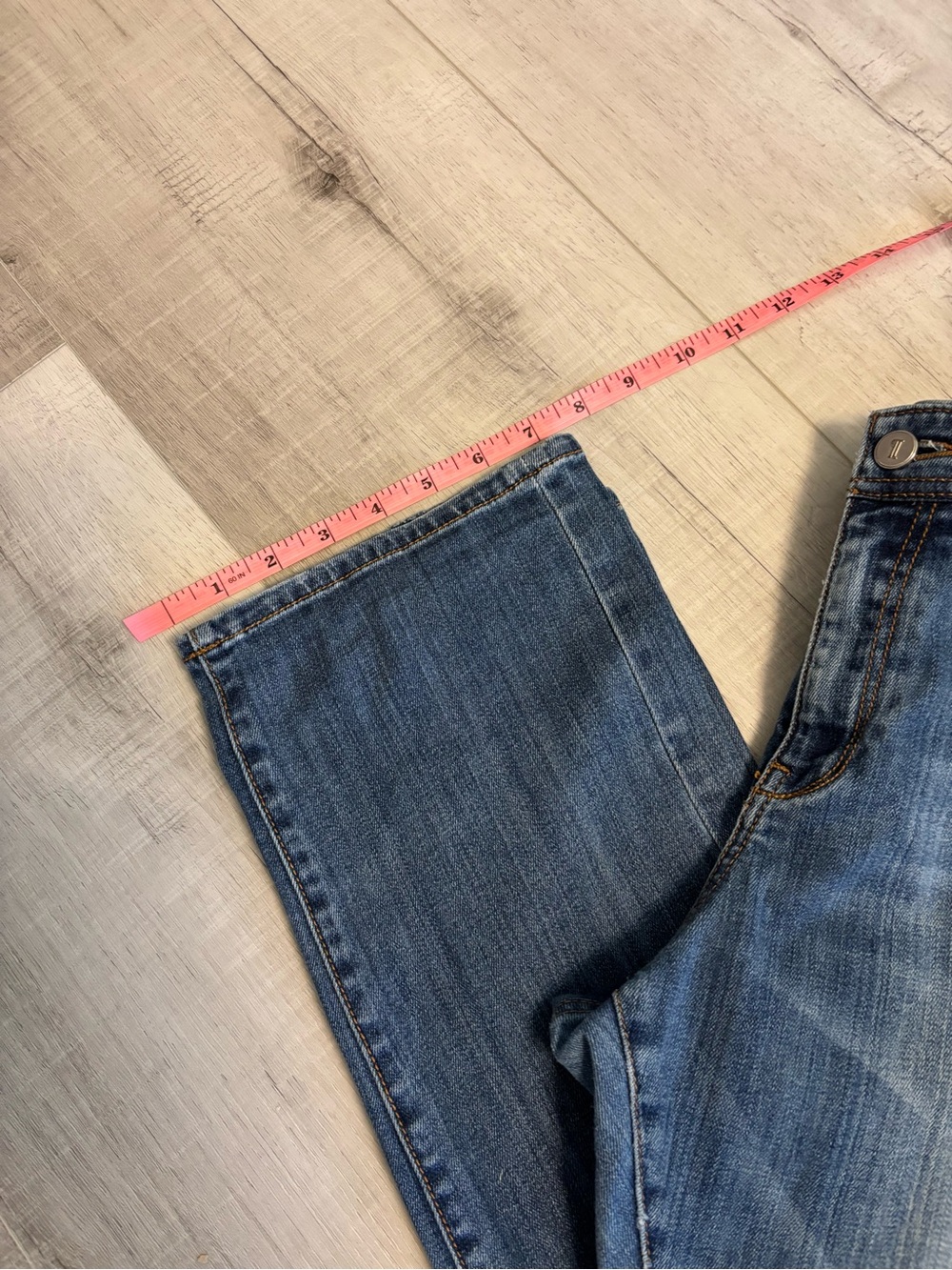 Pilcro and the Letterpress Hyphen Jeans Women’s Size 32 Medium Wash Straight Leg - Picture 3 of 11